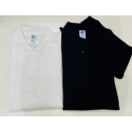 POLO UOMO M/L  BLU/BIANCA JHK